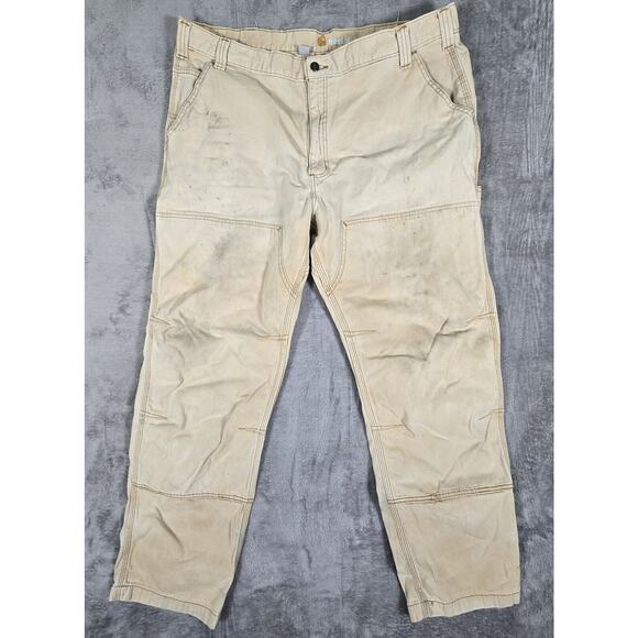 Carhartt Other - Thrashed Distressed Work Carhartt Double Knee Pants Mens 42x32 102802-918